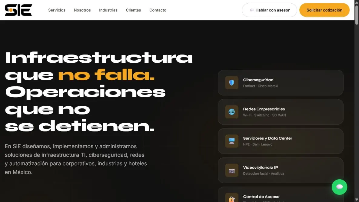 Página principal de Soluciones Integrales Especializadas